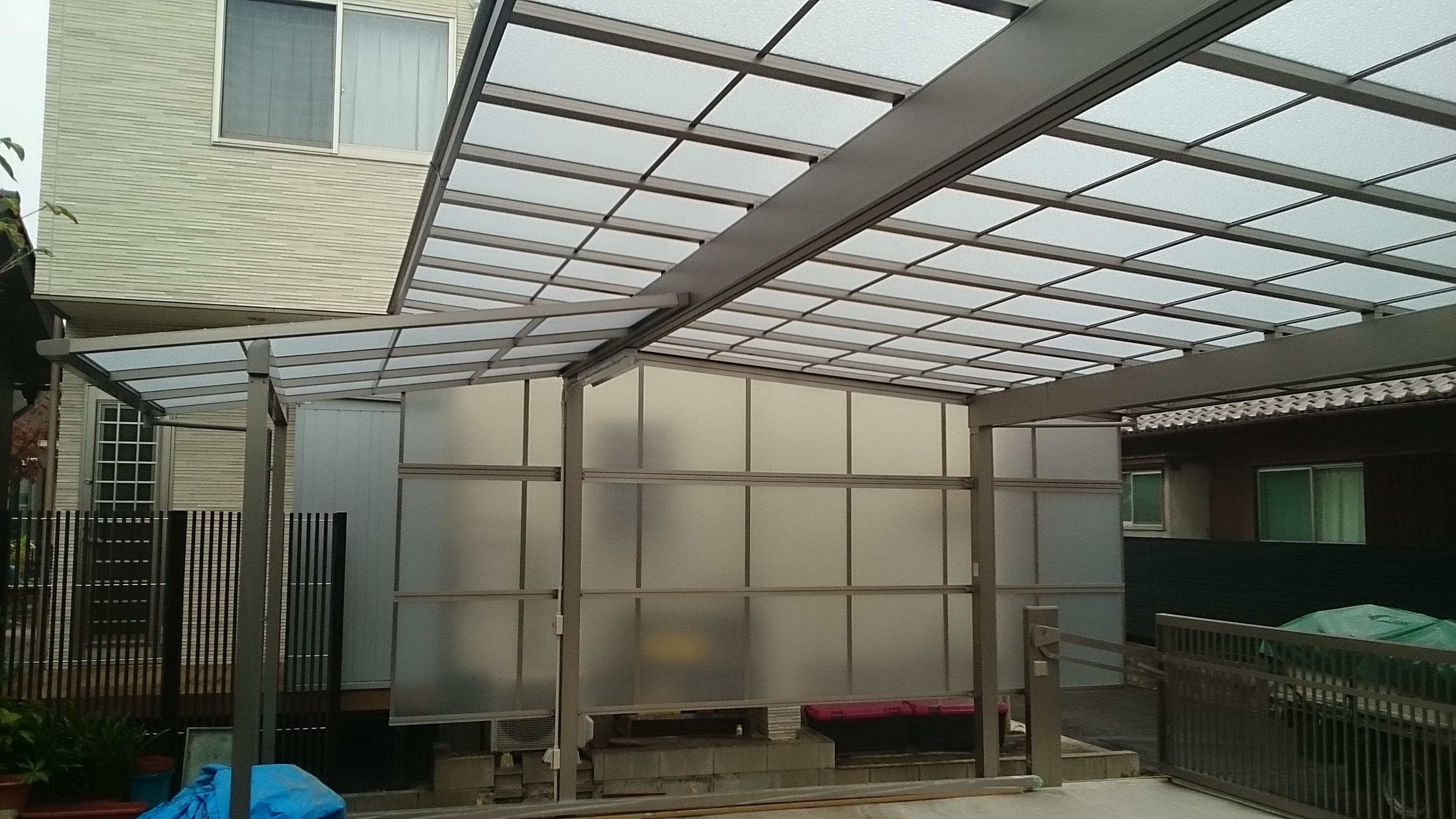 カーポート・サイクルポート新設工事 | 名古屋市昭和区のエクステリア工事ならイズ美