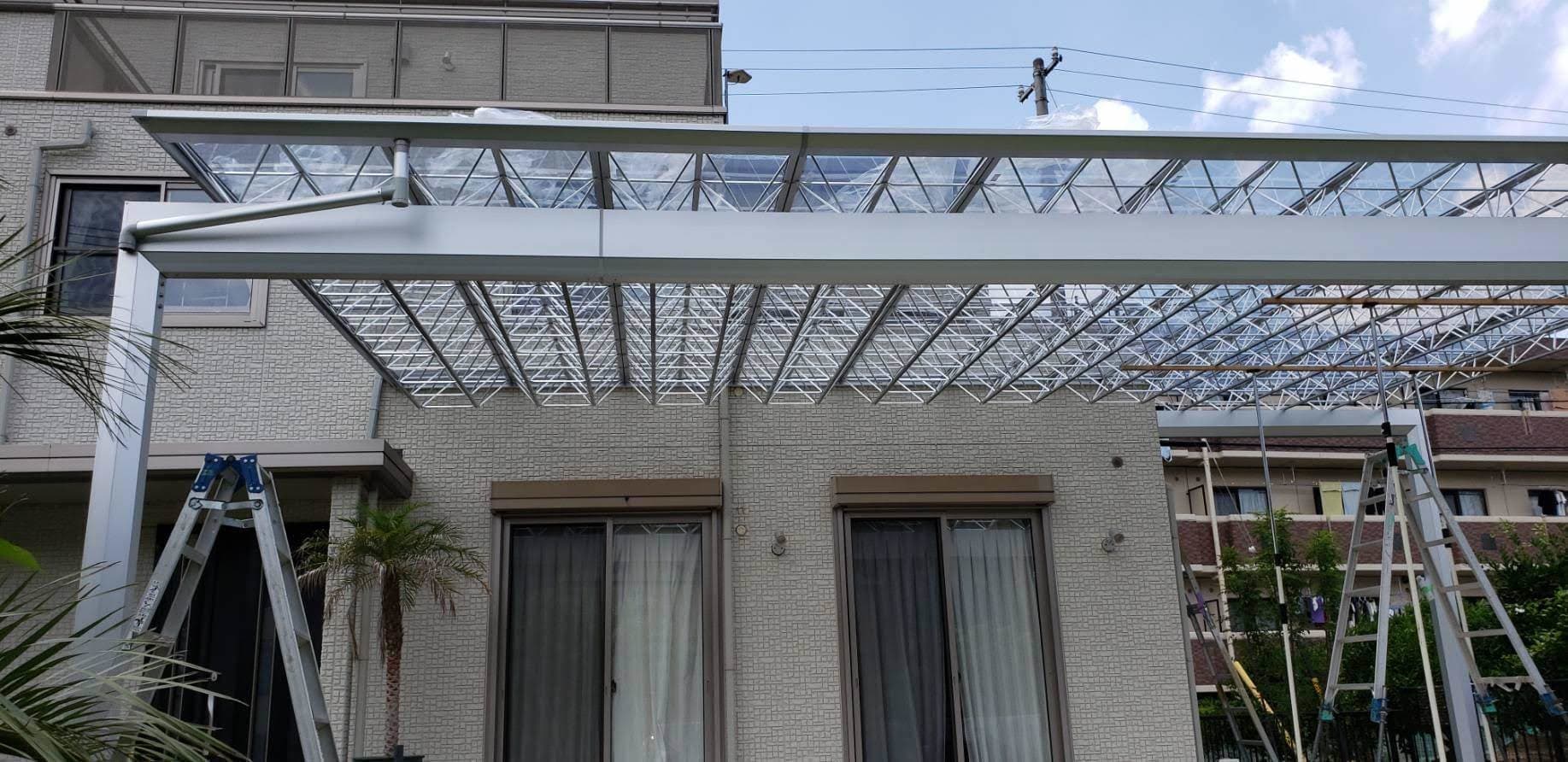 カーポート新設工事 | 名古屋市昭和区のエクステリア工事ならイズ美