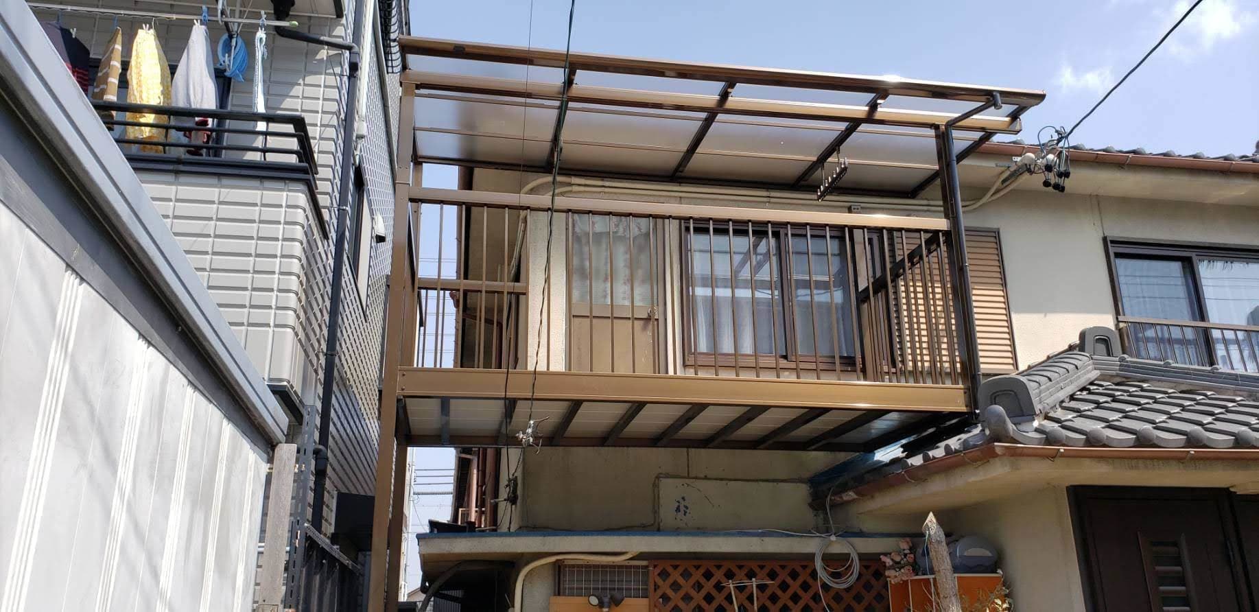 バルコニー取替工事 | 名古屋市昭和区のエクステリア工事ならイズ美