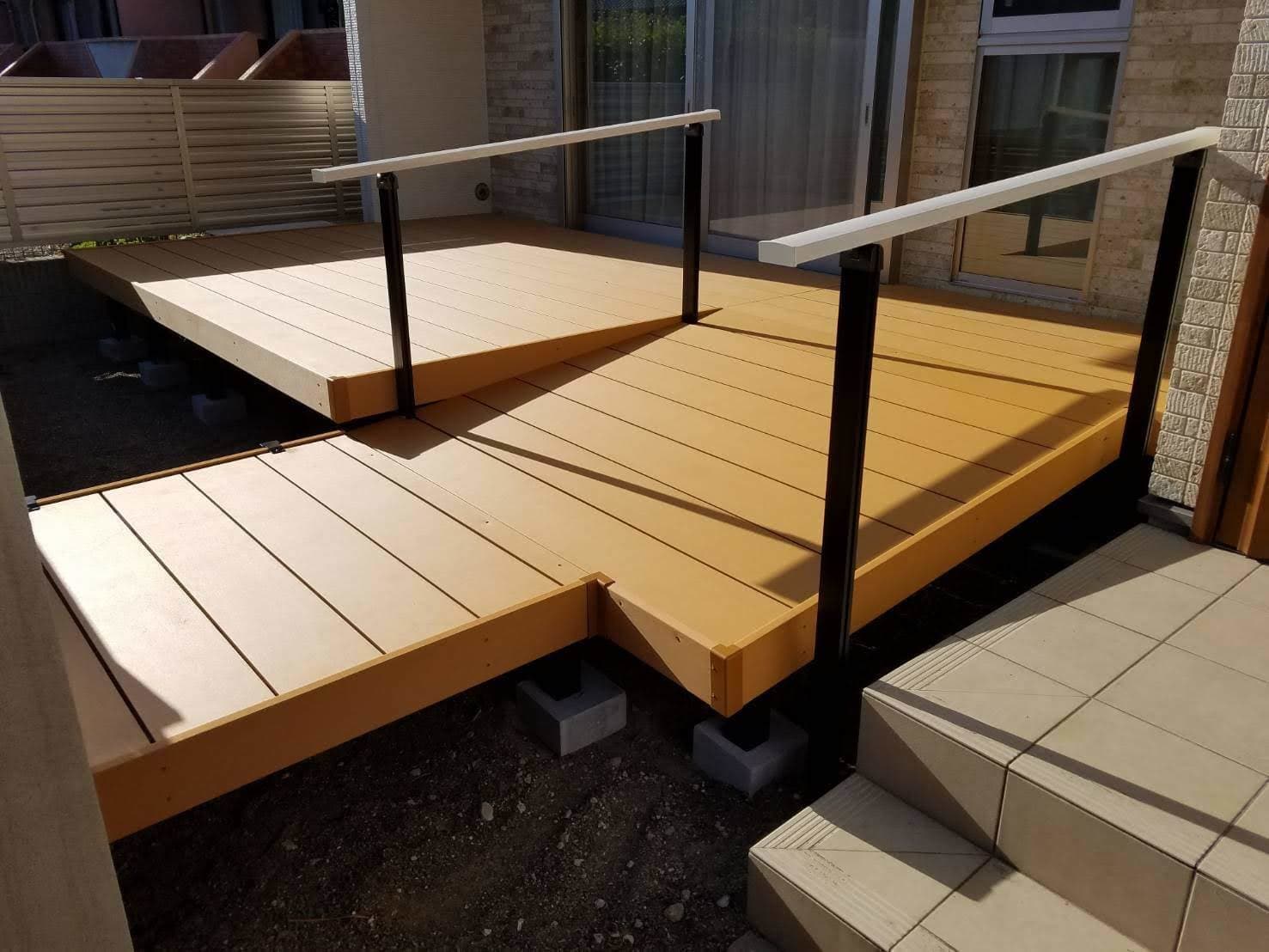 ウッドデッキ取替工事 | 名古屋市昭和区のエクステリア工事ならイズ美