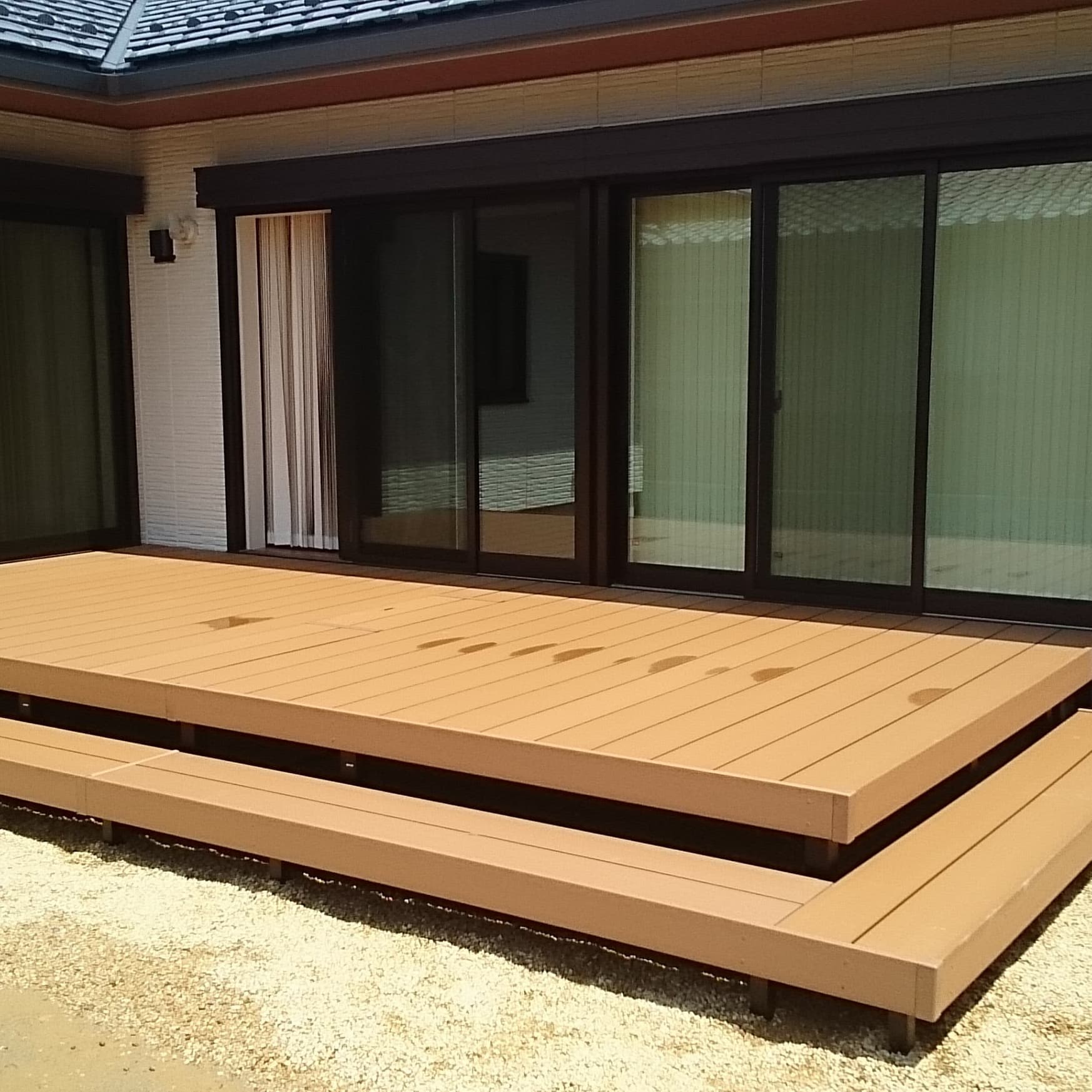 ウッドデッキ新設・修理 名古屋市昭和区 | 名古屋市昭和区でエクステリア工事ならイズ美