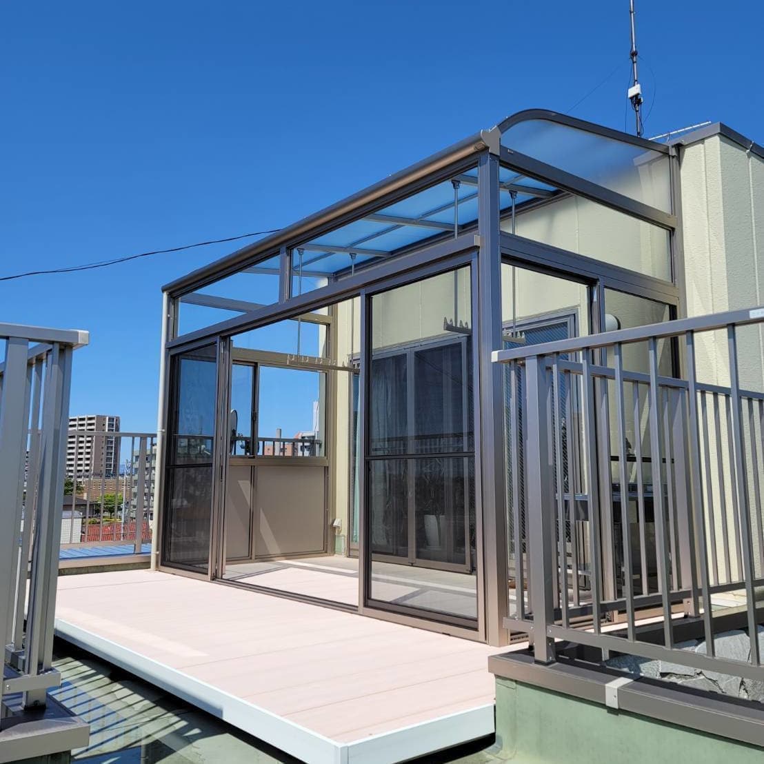 サンルーム新設・取替え 名古屋市昭和区 | 名古屋市昭和区でエクステリア工事ならイズ美