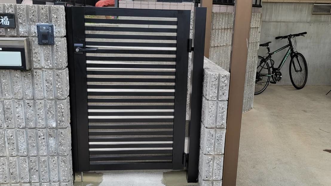 門扉新設 名古屋市昭和区 | 名古屋市昭和区でエクステリア工事ならイズ美