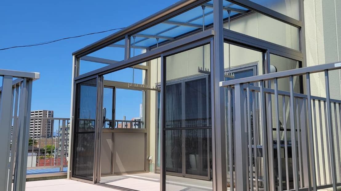 サンルーム新設 名古屋市昭和区 | 名古屋市昭和区でエクステリア工事ならイズ美