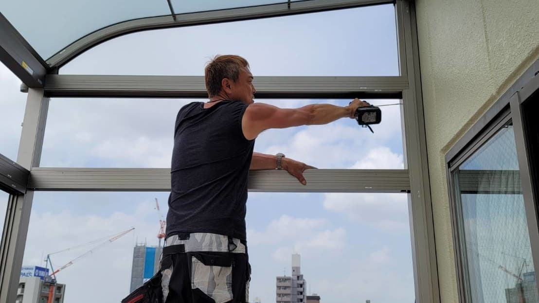 サンルーム修理 名古屋市昭和区 | 名古屋市昭和区でエクステリア工事ならイズ美