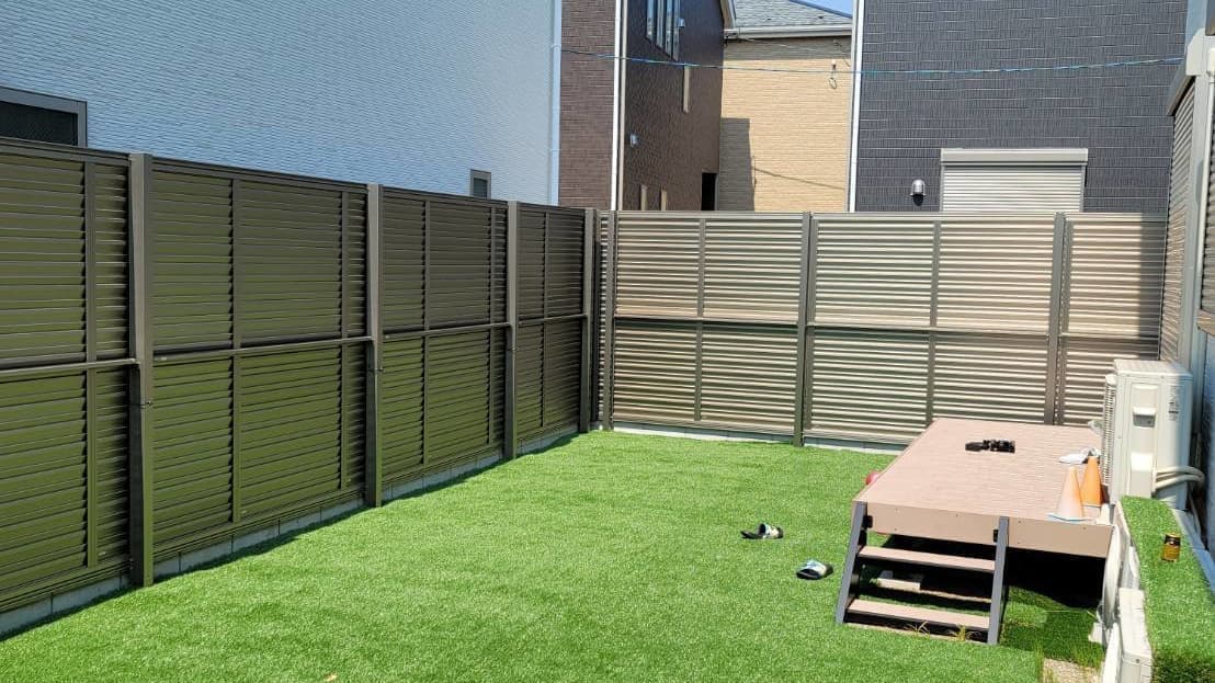 人工芝張り 名古屋市昭和区 | 名古屋市昭和区でエクステリア工事ならイズ美